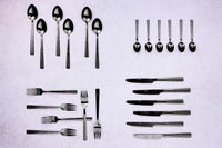 Set di posate FINN da 24 pezzi - Nero