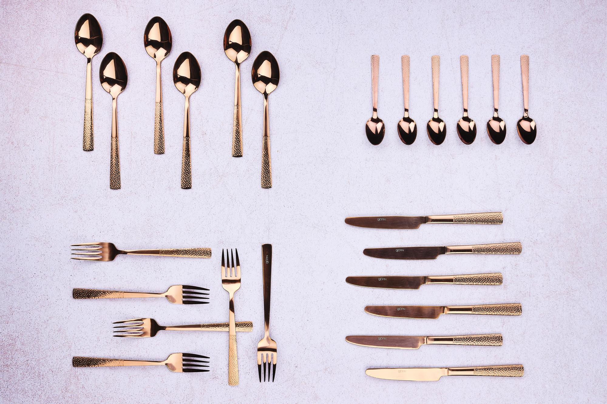 Besteck-Set FINN - 24 tlg. - Kupfer