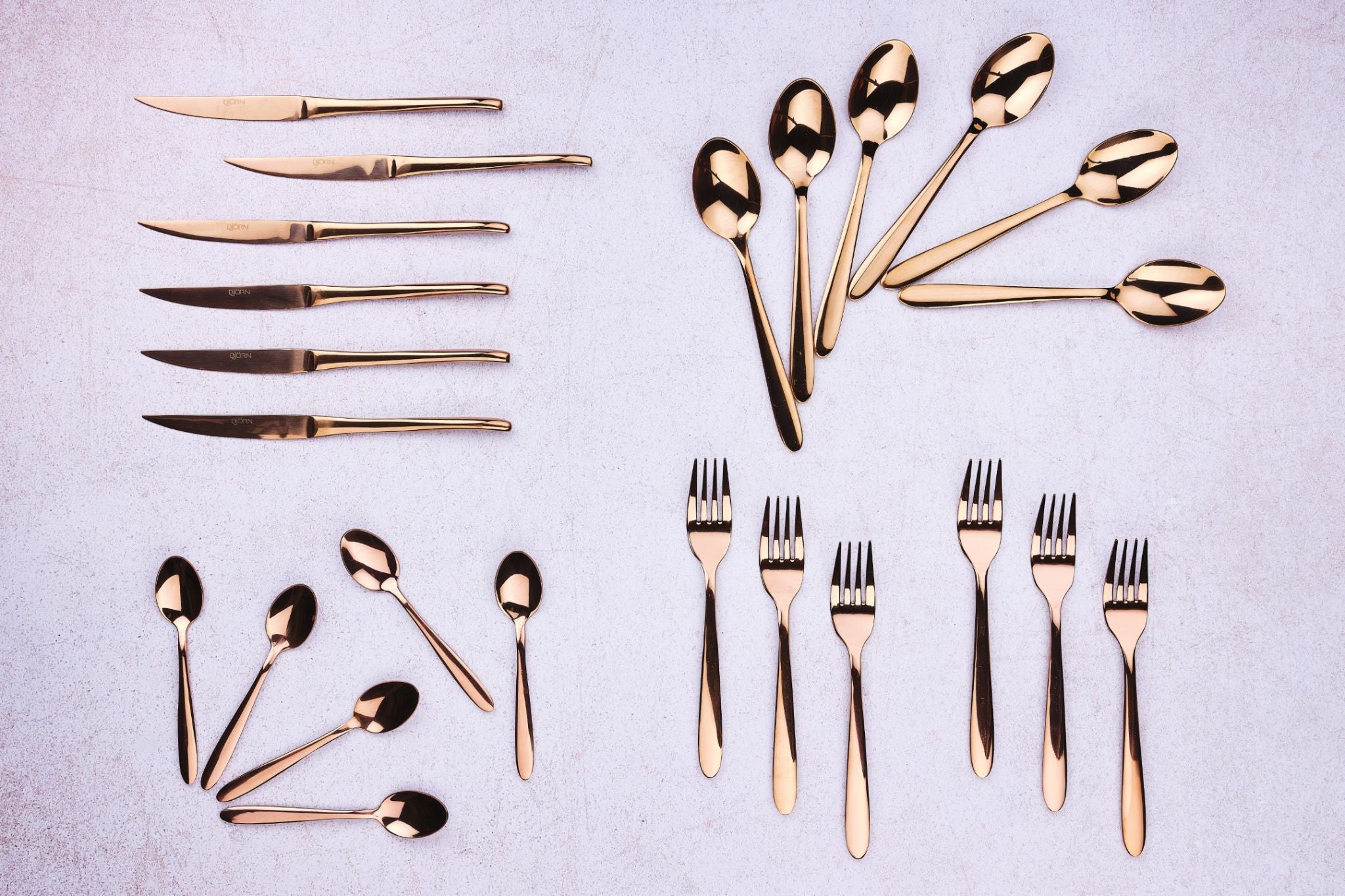 Besteck-Set KAJA - 24 tlg. - Kupfer