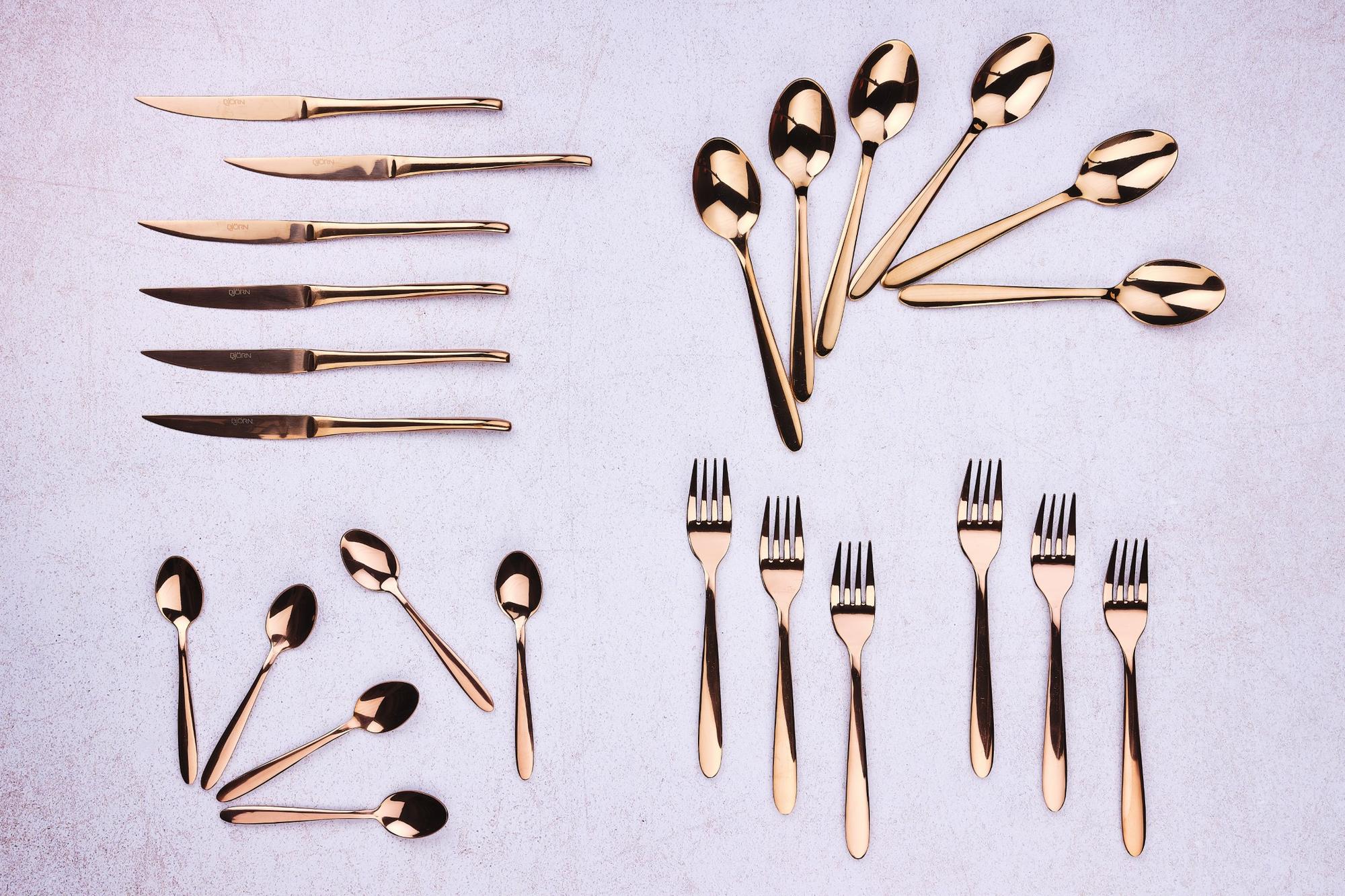 Besteck-Set KAJA - 24 tlg. - Kupfer