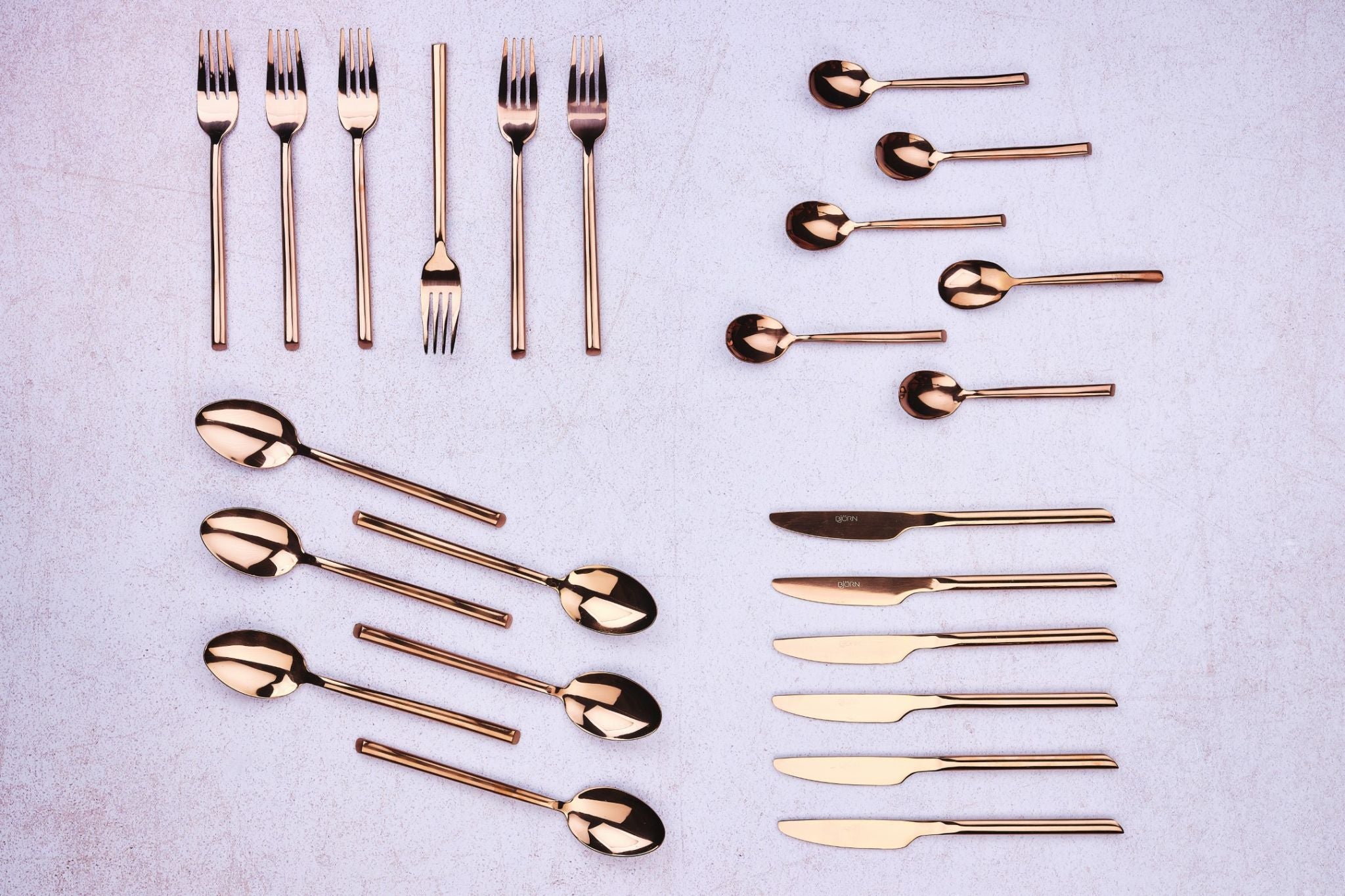 Besteck-Set KNUT - 24 tlg. - Kupfer