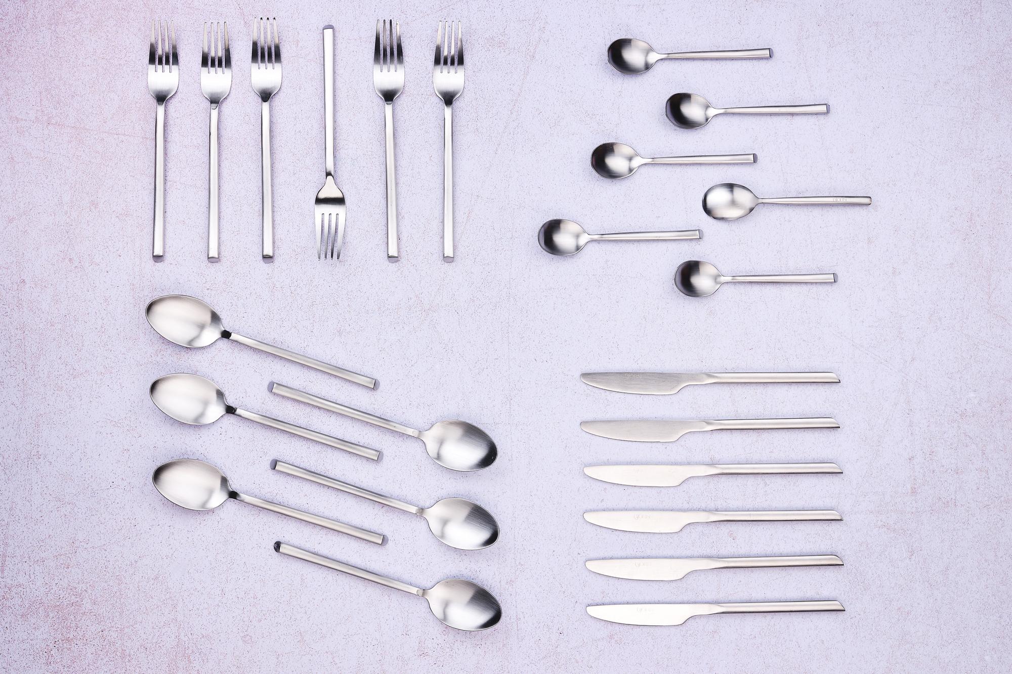 Besteck-Set KNUT - 24 tlg. - Silber