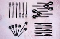 Besteck-Set NILS - 24 tlg. - Schwarz