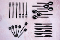 Set posate NILS 24 pezzi - Nero