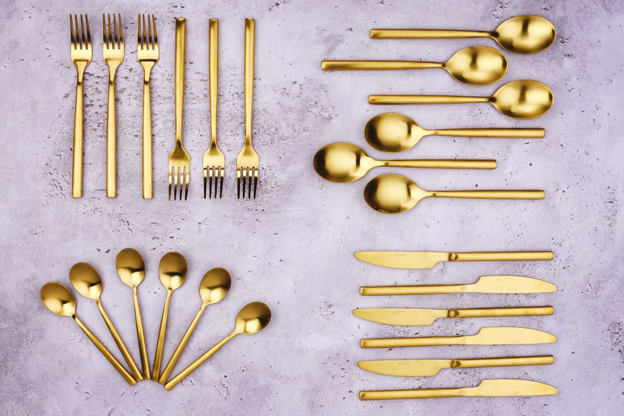 Besteck-Set NILS - 24 tlg. - Gold