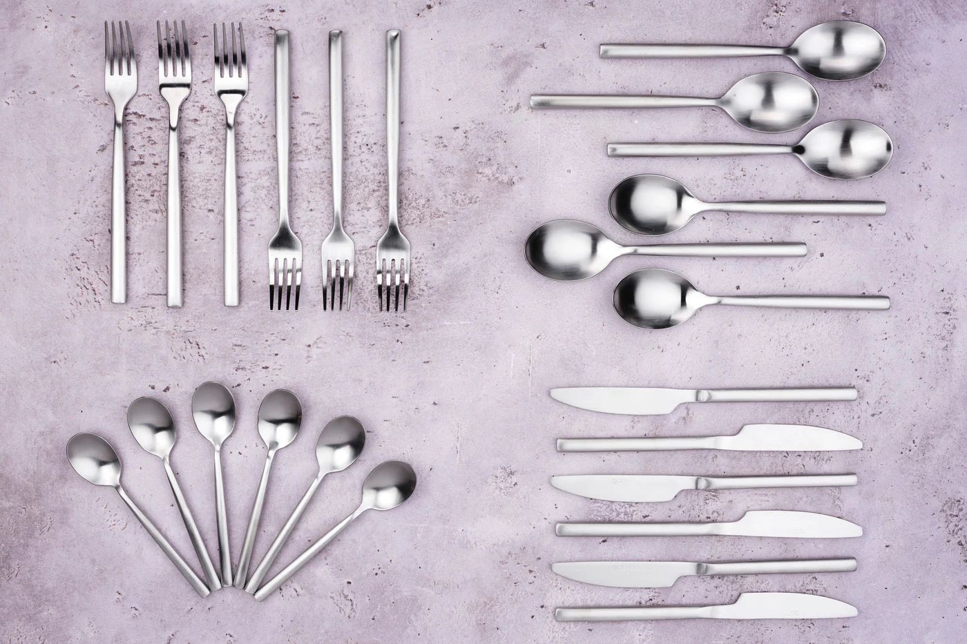 Besteckset NILS - 24 tlg. - Silber