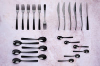 Besteck-Set OGLU - 24tlg. - Schwarz