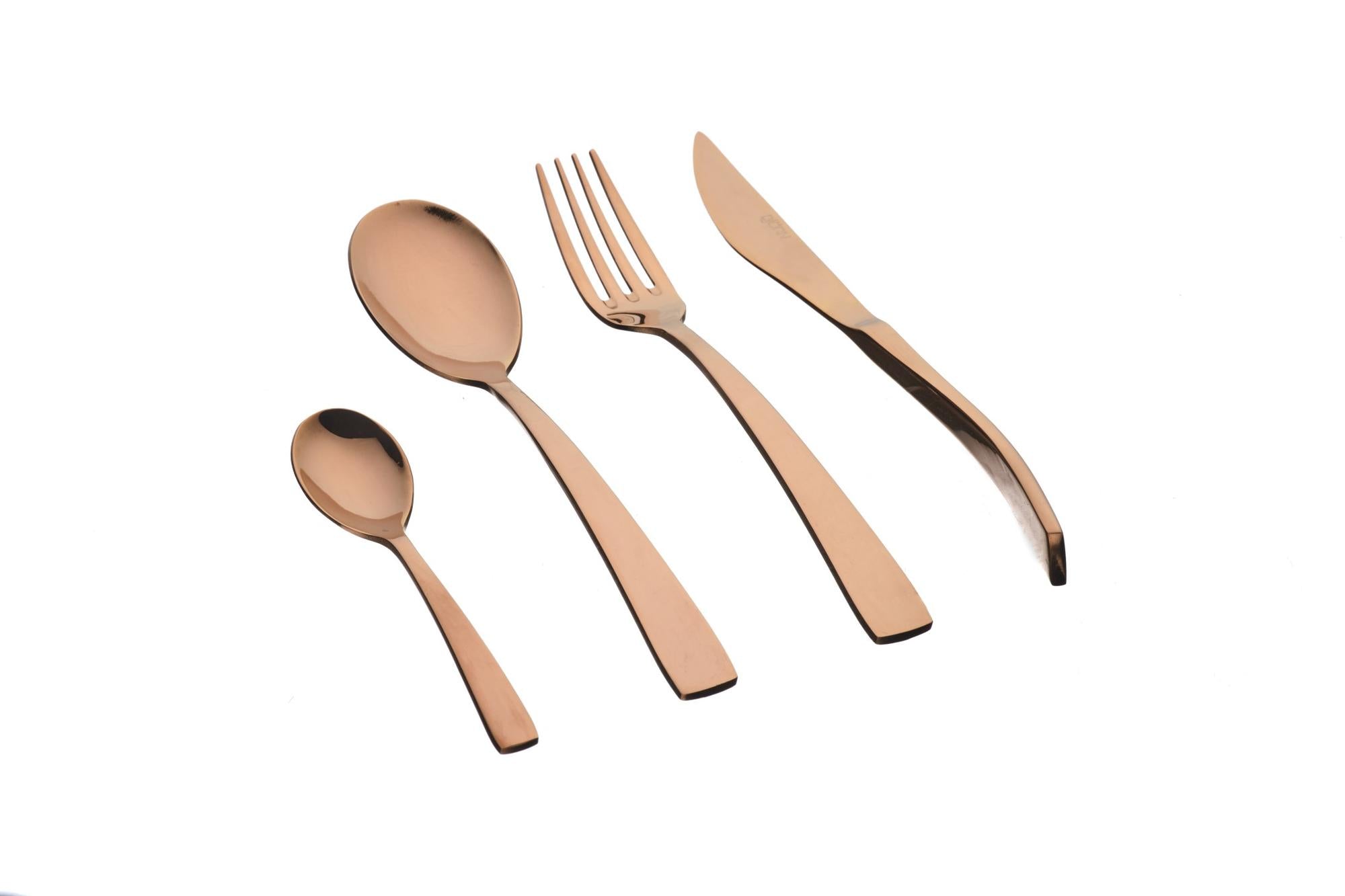 Besteck-Set OGLU - 24 tlg. - Kupfer