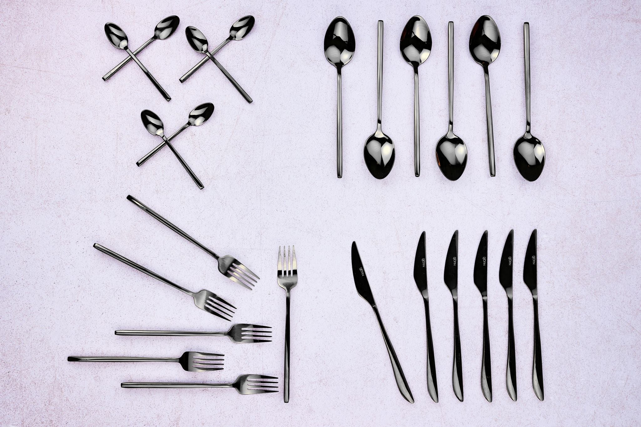 Besteck-Set OLAF - 24 tlg. - Schwarz