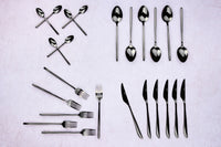 Set posate OLAF da 24 pezzi - Nero