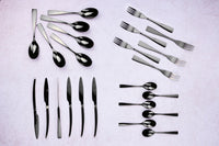 Set di posate SVEN da 24 pezzi - Nero