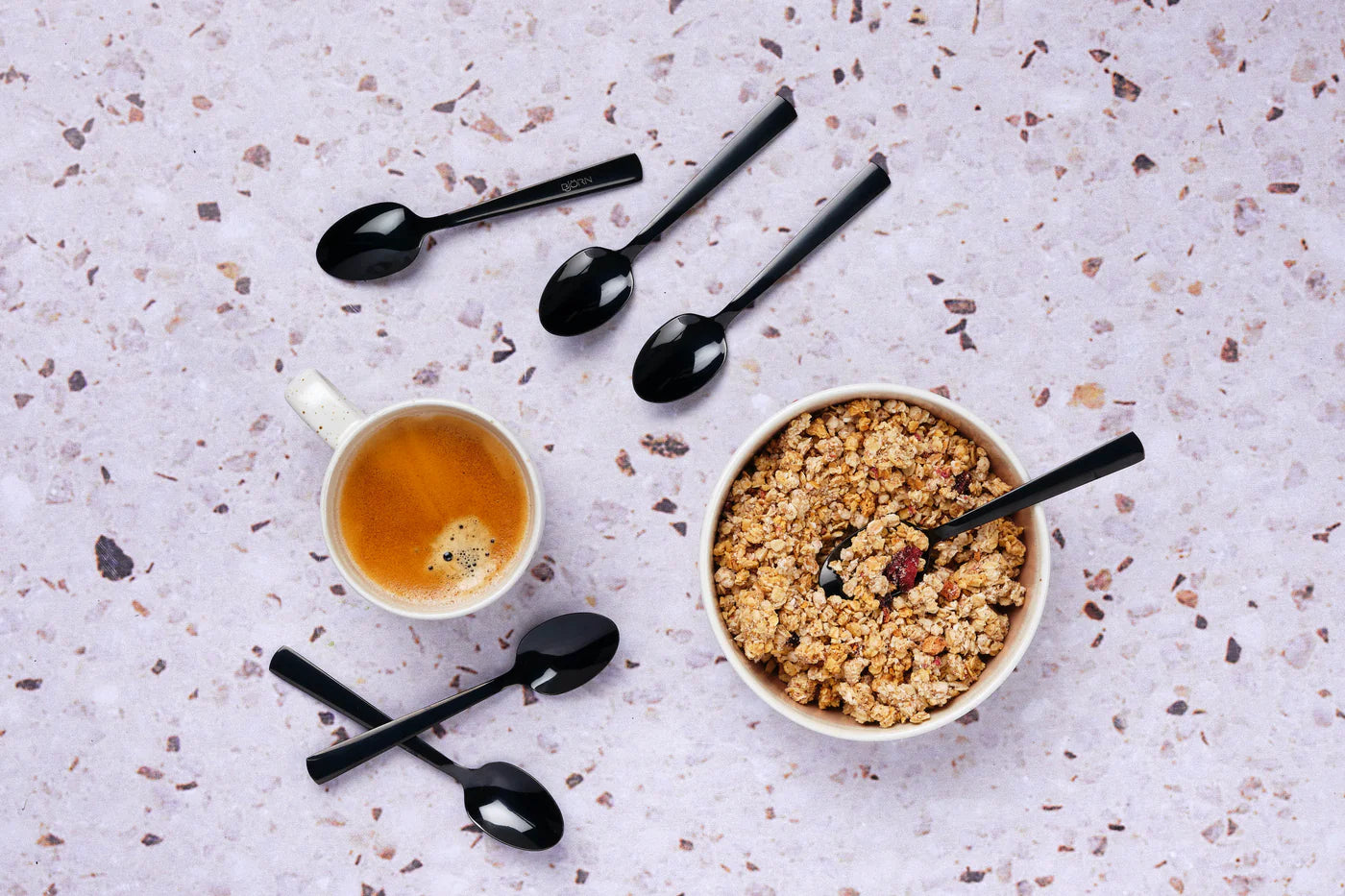 Besteckset TELMO - 24t lg. - Schwarz