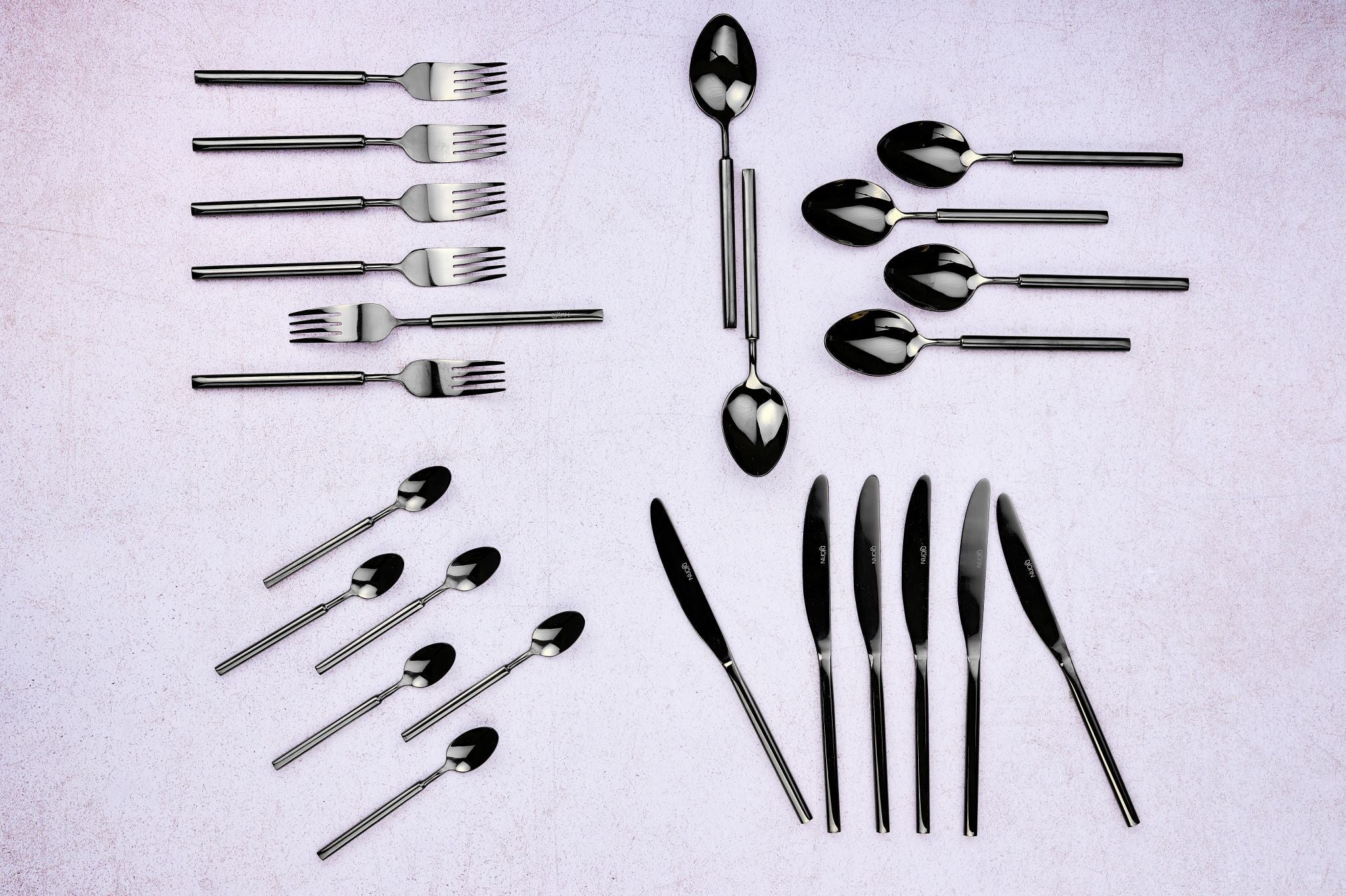 Besteck-Set VIGGO - 24 tlg. - Schwarz