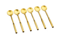 Tea spoon set 6 pieces ABEL - Gold