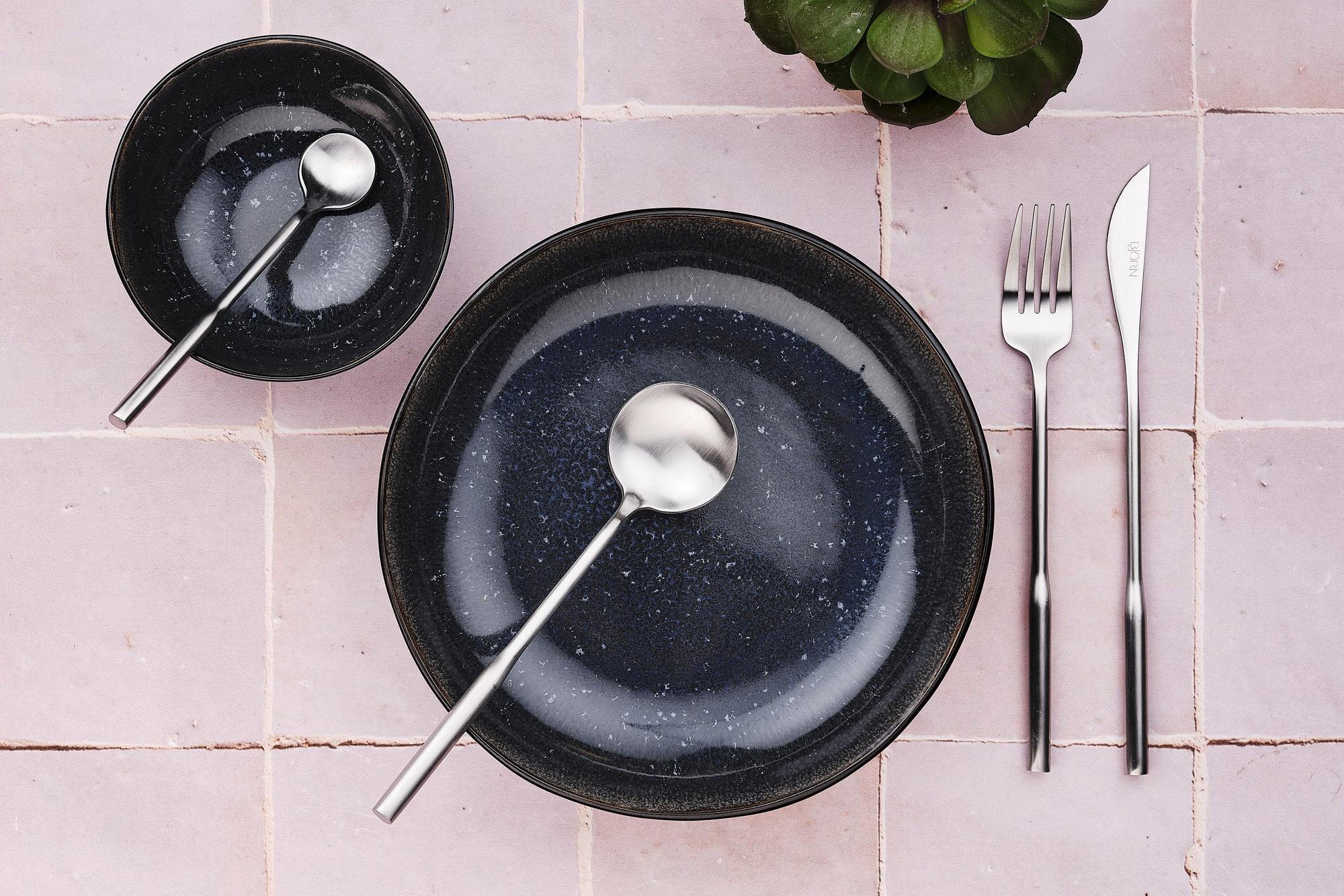 Set mit 6 kleinen Löffel ABEL - 6 tlg. - Silber