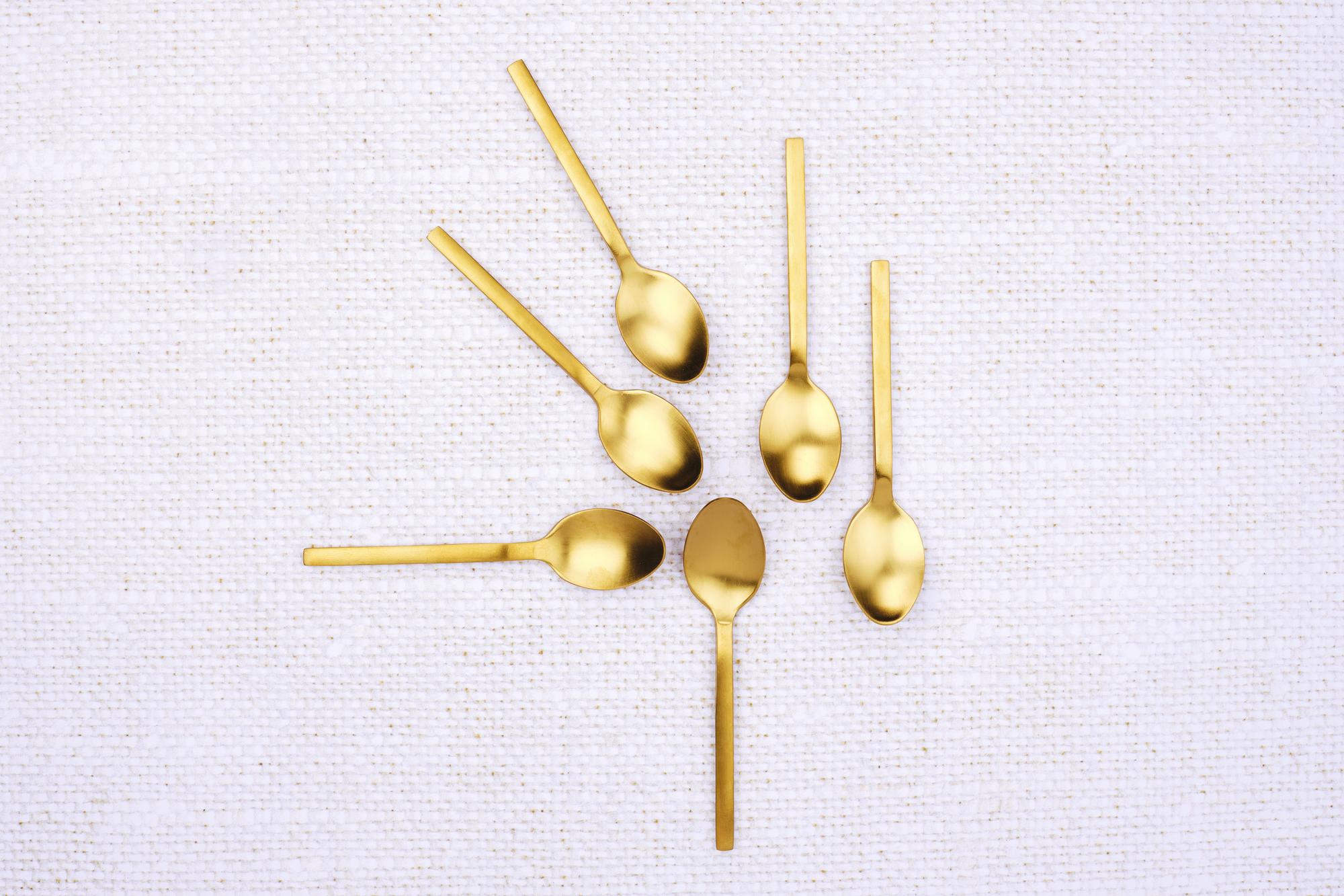 Set mit 6 kleinen Löffel EMUND - 6 tlg. - Gold