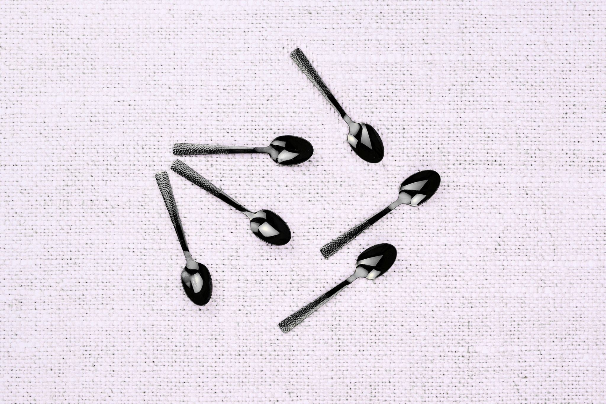 Set mit 6 kleinen Löffel FINN - 6 tlg. - Schwarz