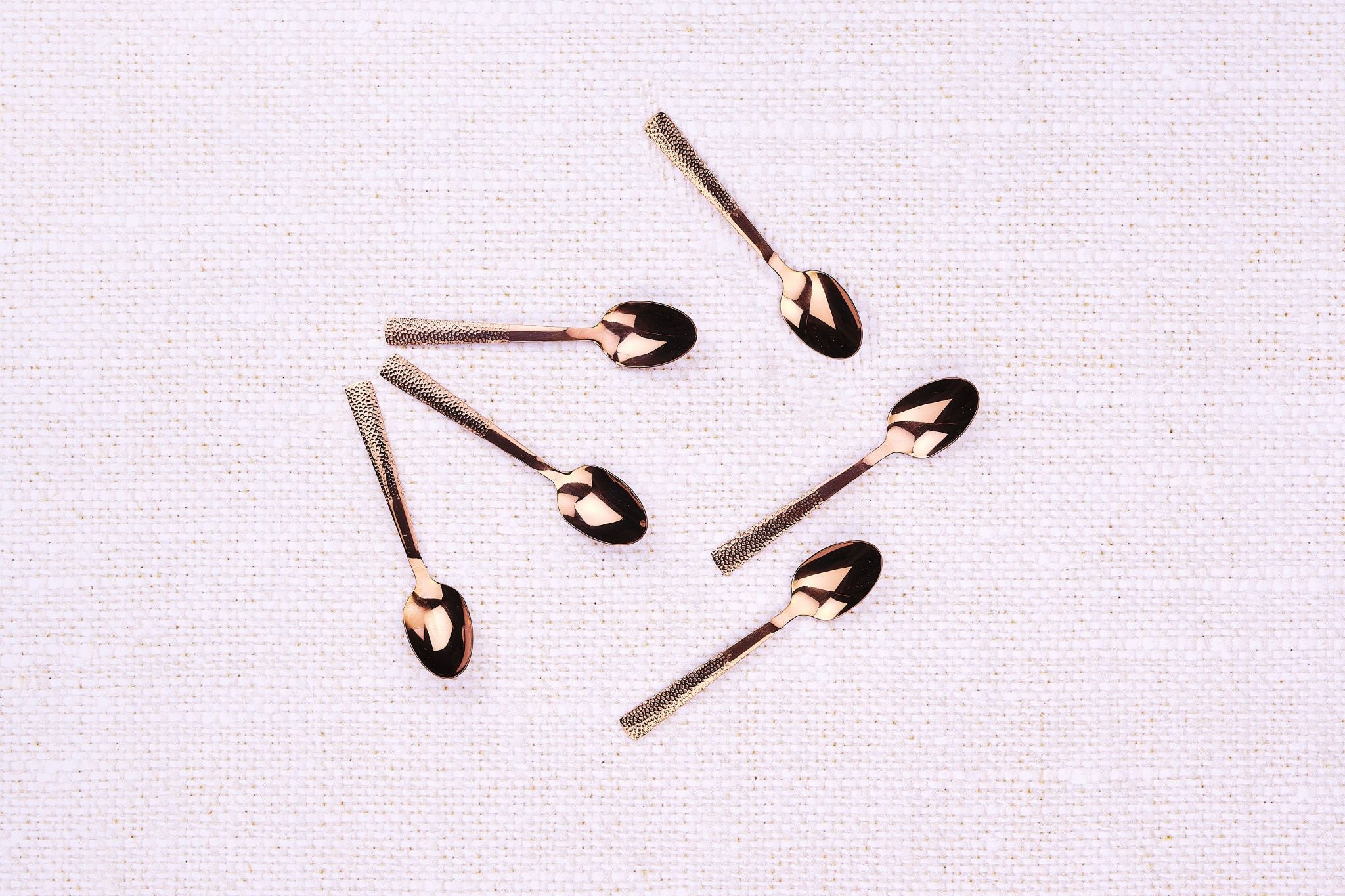 Set mit 6 kleinen Löffel FINN - 6 tlg. - Kupfer