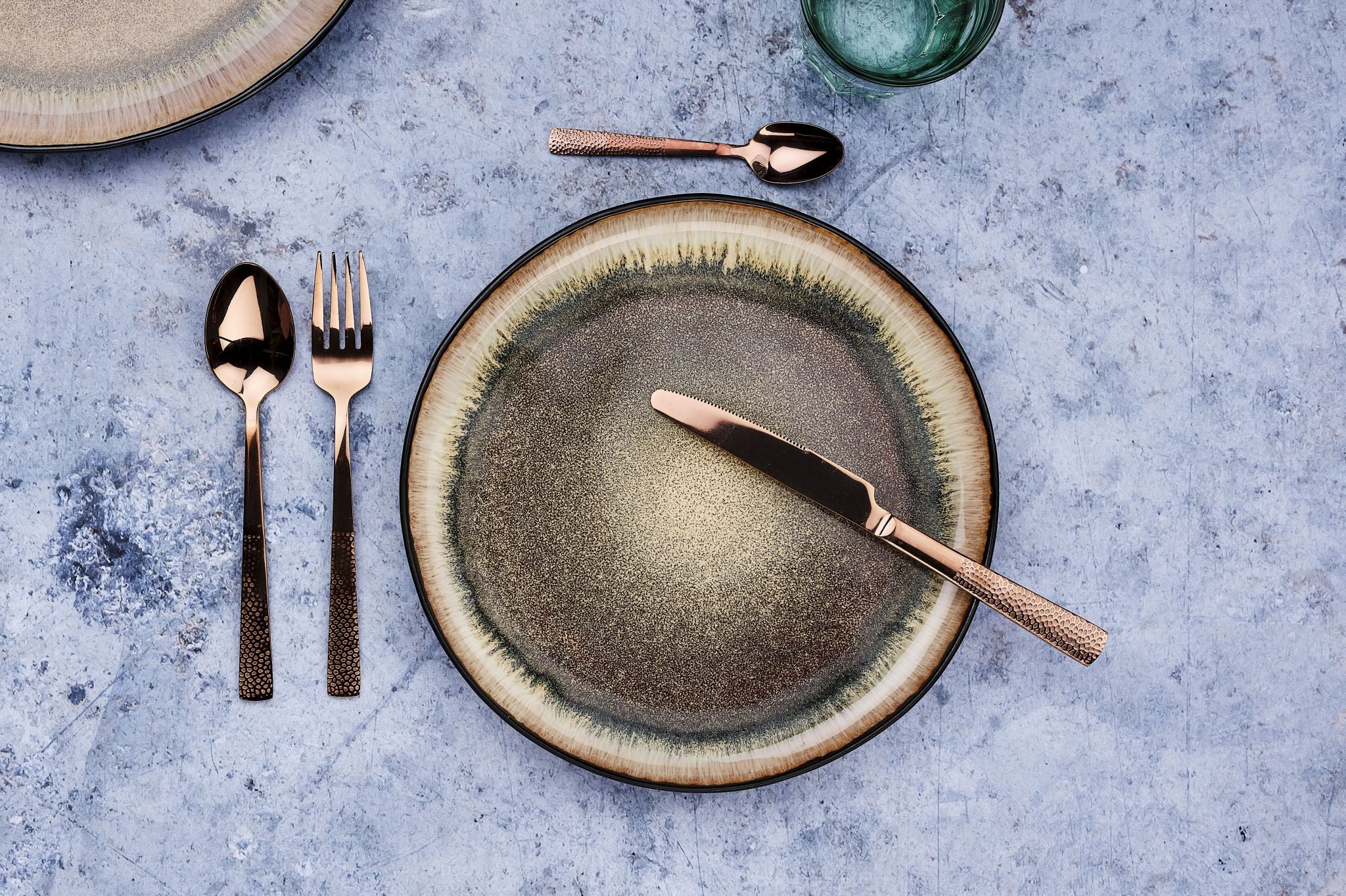 Set mit 6 kleinen Löffel FINN - 6 tlg. - Kupfer