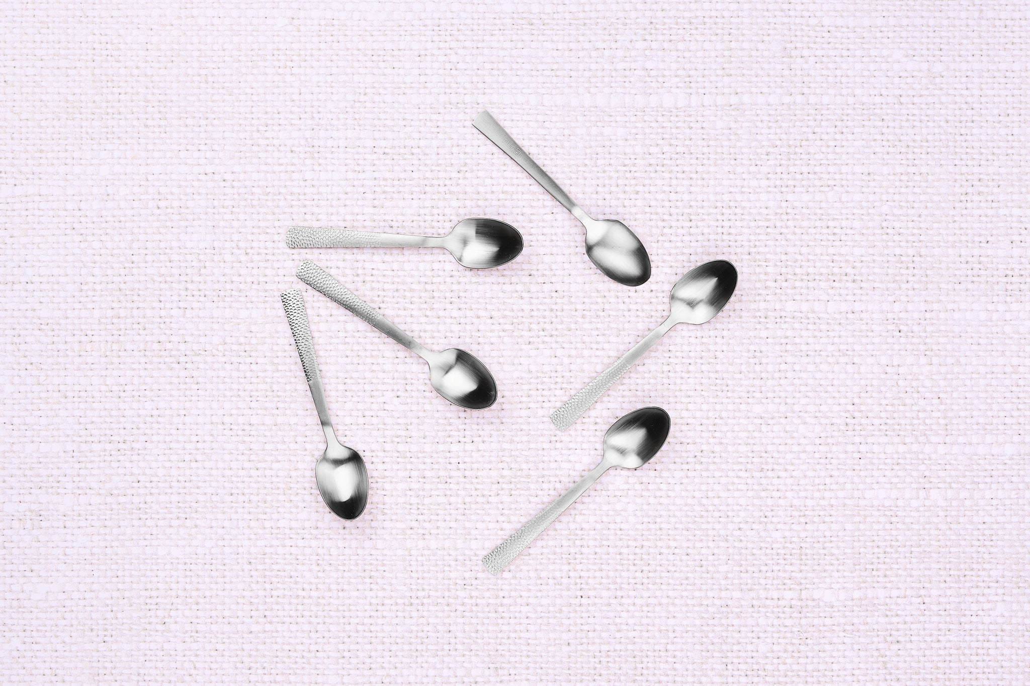 Set mit 6 kleinen Löffel FINN - 6 tlg. - Silber