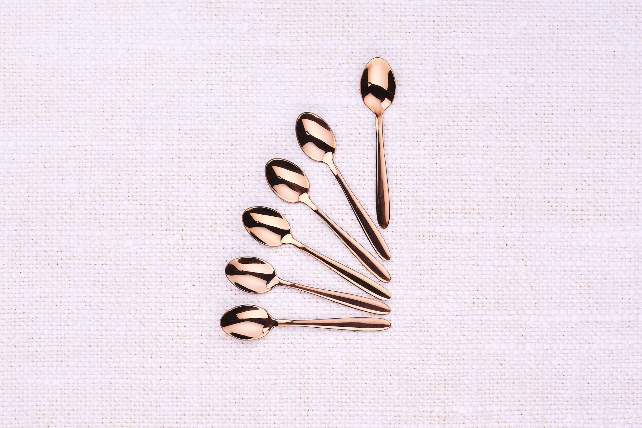 Set mit 6 kleinen Löffel KAJA - Kupfer - 6 tlg. - Kupfer