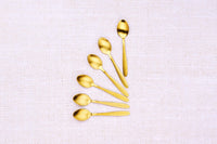 Set mit 6 kleinen Löffel KAJA - 6 tlg. - Gold