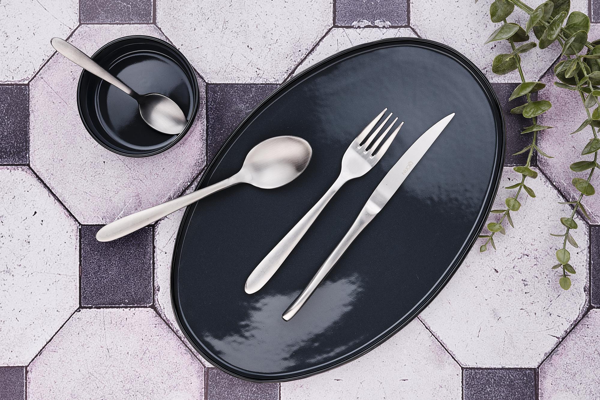 Set mit 6 kleinen Löffel KAJA - 6 tlg. - Silber