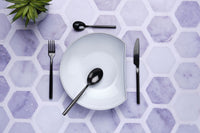 Tea spoon set 6 pieces NILS - Black