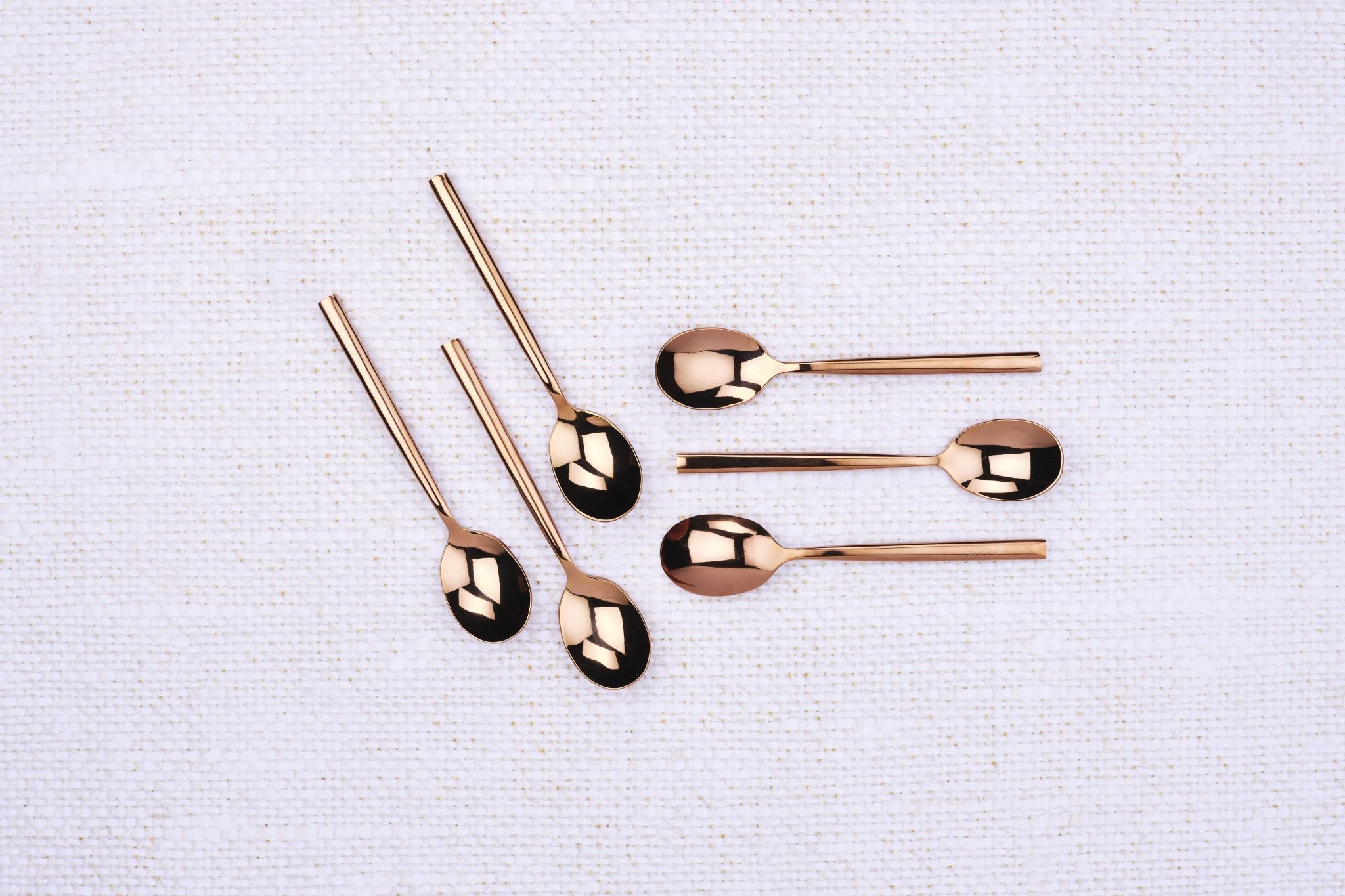 Set mit 6 kleinen Löffel NILS - 6 tlg. - Kupfer