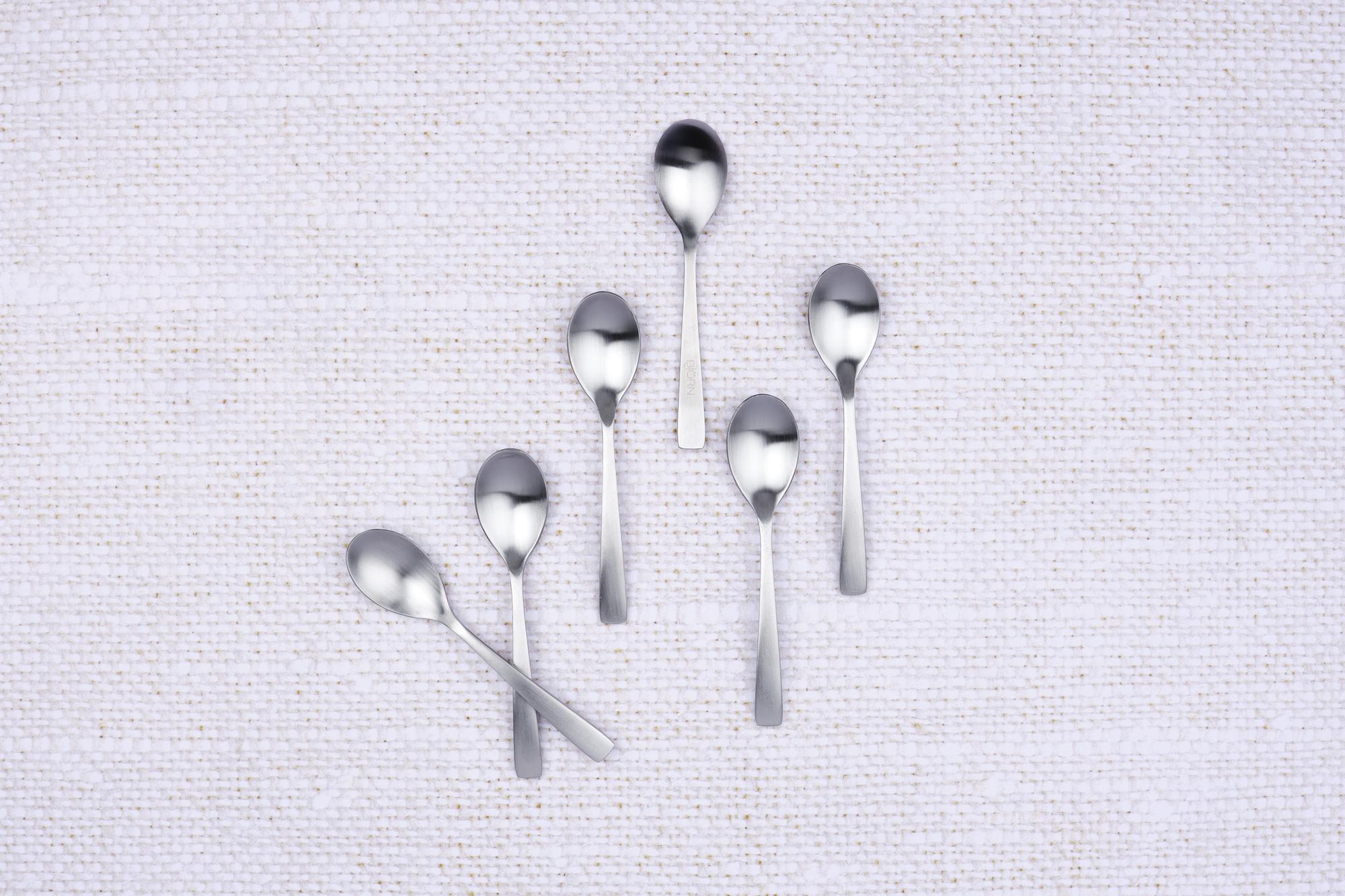 Set mit 6 kleinen Löffel OGLU - 6 tlg. - Silber