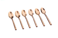 Tea spoon set 6 pieces OLAF - Copper
