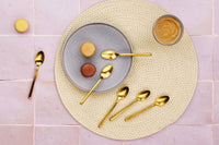 Tea spoon set 6 pieces OLAF - Gold