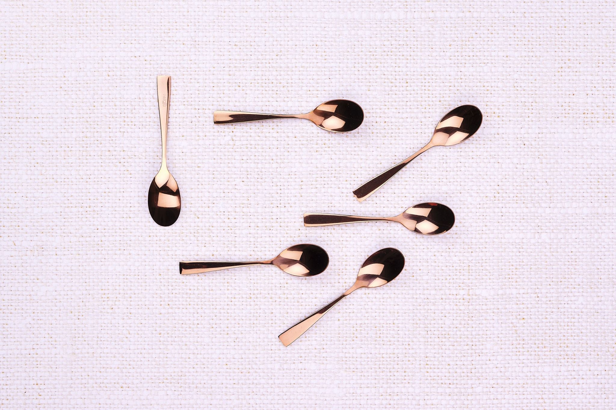 Set mit 6 kleinen Löffel SVEN - 6 tlg. - Kupfer