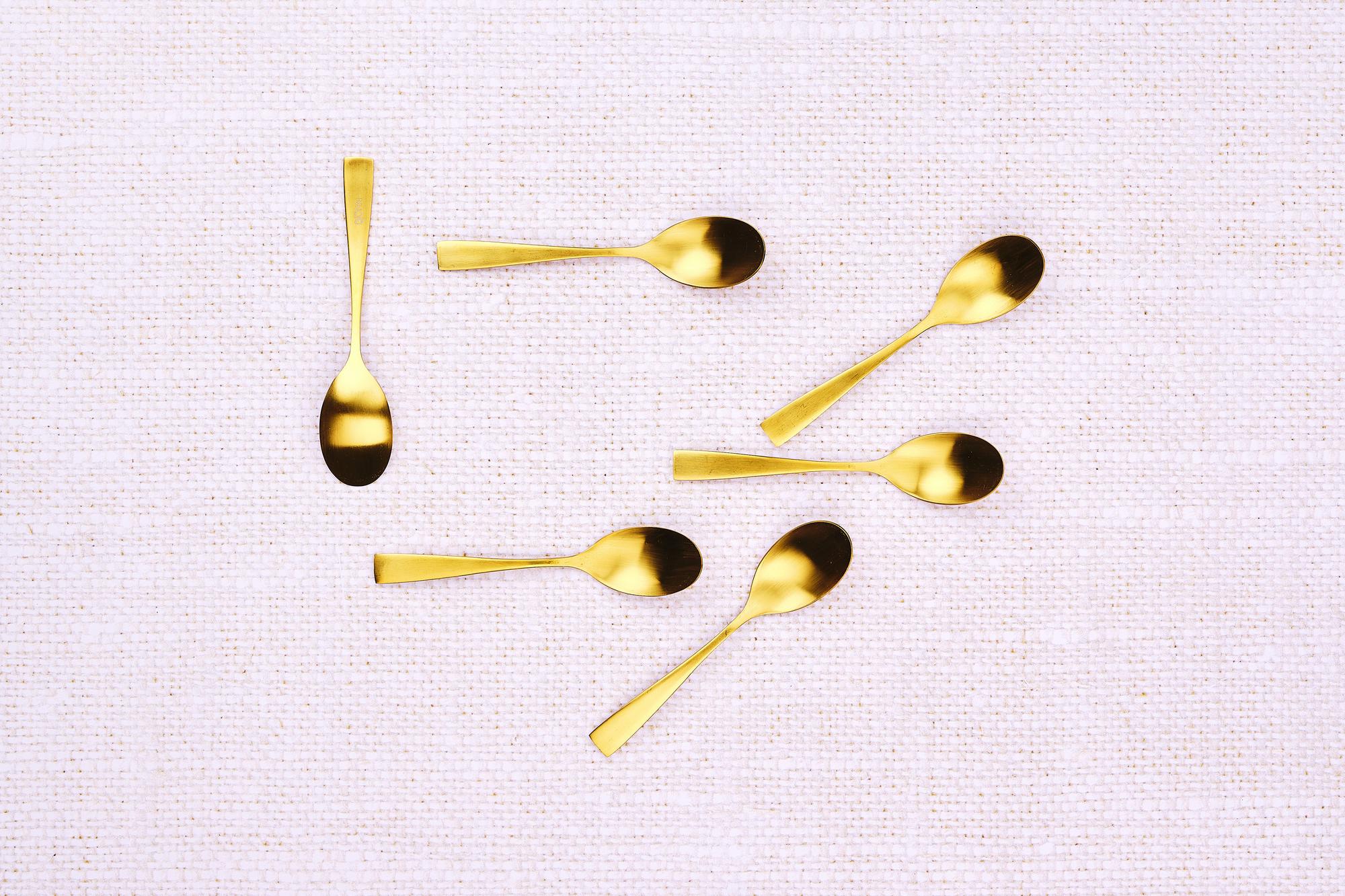 Set mit 6 kleinen Löffel SVEN - 6 tlg. - Gold