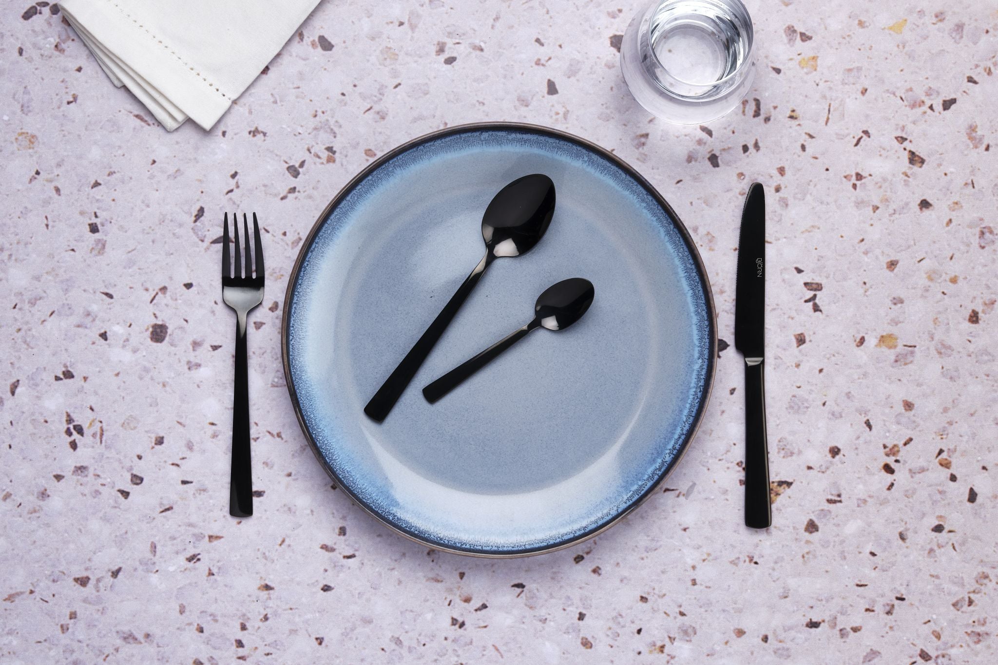 Tea spoon set 6 pieces TELMO - Black