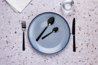 Set mit 6 kleinen Löffel TELMO - 6 tlg. - Schwarz