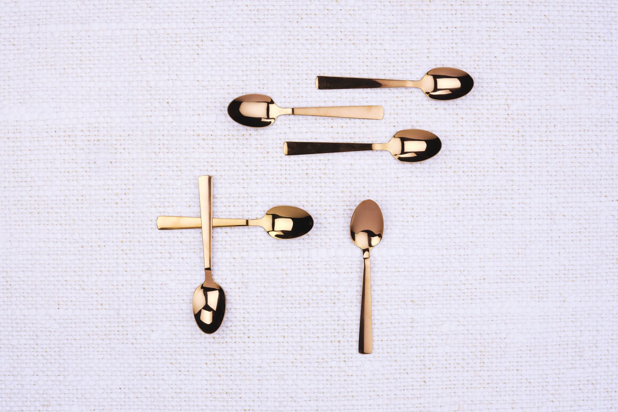 Set mit 6 kleinen Löffel TELMO - 6 tlg. - Kupfer