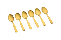 Tea spoon set 6 pieces TELMO - Gold