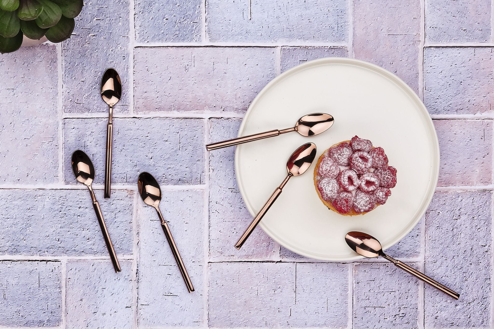 Tea spoon set 6 pieces VIGGO - Copper