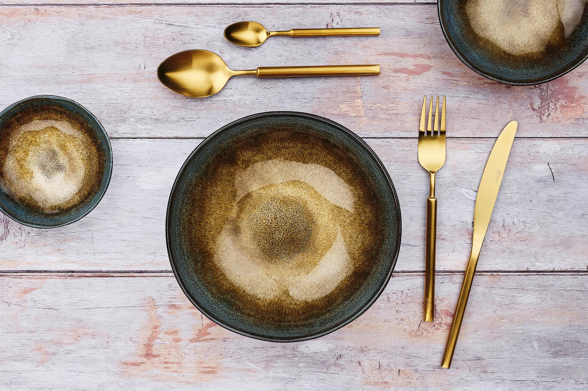 Set mit 6 kleinen Löffel VIGGO - 6 tlg. - Gold