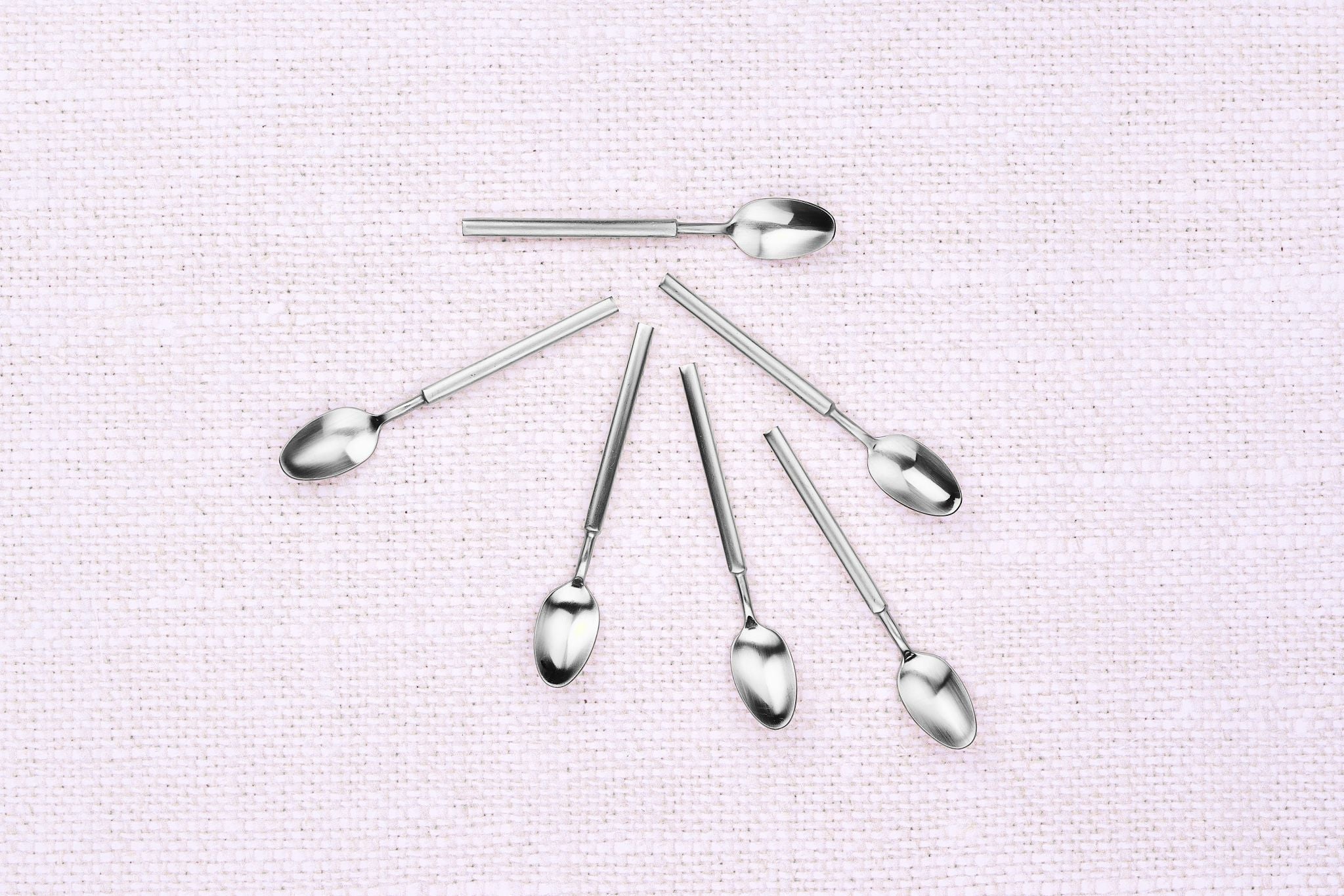 Set mit 6 kleinen Löffel VIGGO - 6 tlg. - Silber