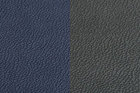 Reversible curve coaster - 6 pieces - Midnight blue and anthracite gray recycled leather