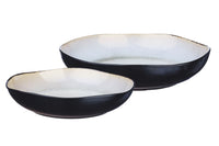 Cesto di frutta IRIS Ø27,5 cm e Ø32,5 cm - 2 pezzi - Bianco avorio