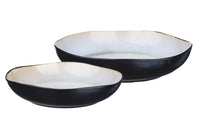 Obstkorb IRIS Ø27,5cm und Ø32,5cm - 2 tlg. - Elfenbeinweiss