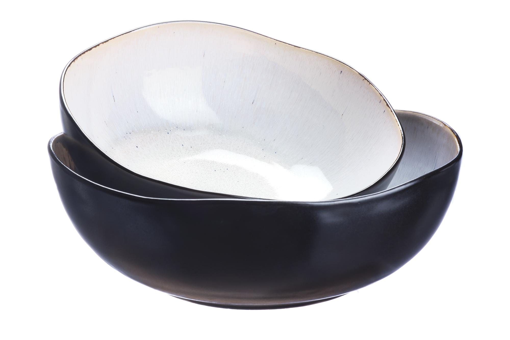 Salatschüssel IRIS Ø24cm und Ø28 - 2 tlg. - Weiss