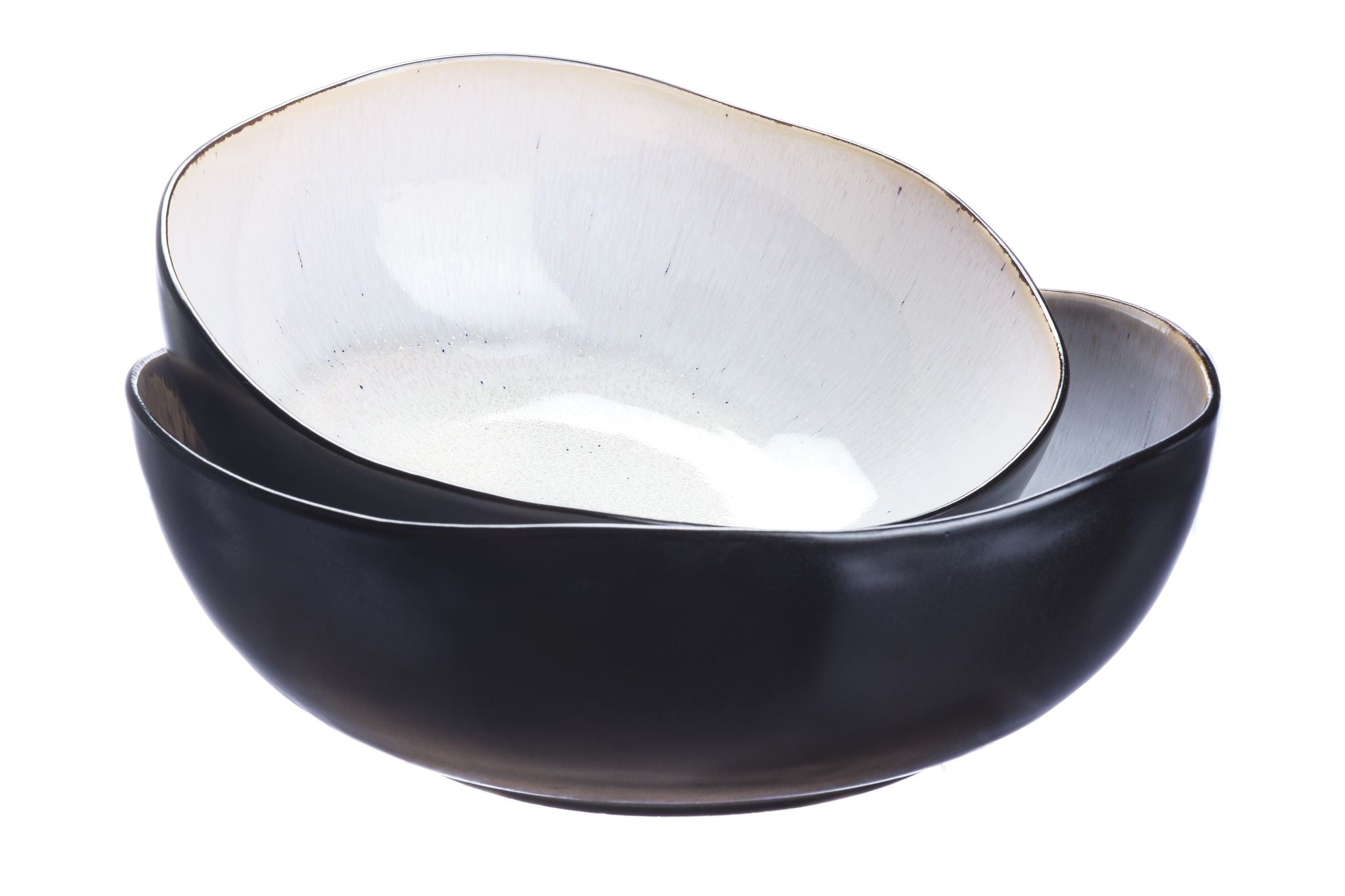 Salatschüssel IRIS Ø24cm und Ø28 - 2 tlg. - Weiss