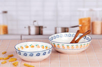 Salatschüssel NAPOLI Ø23,5cm + 28cm - 2 tlg. - Citrus