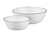Salatschüssel Pure Ø24cm + Ø30cm - 2 tlg. - Weiss