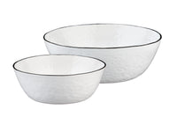 Salatschüssel Pure Ø24cm + Ø30cm - 2 tlg. - Weiss
