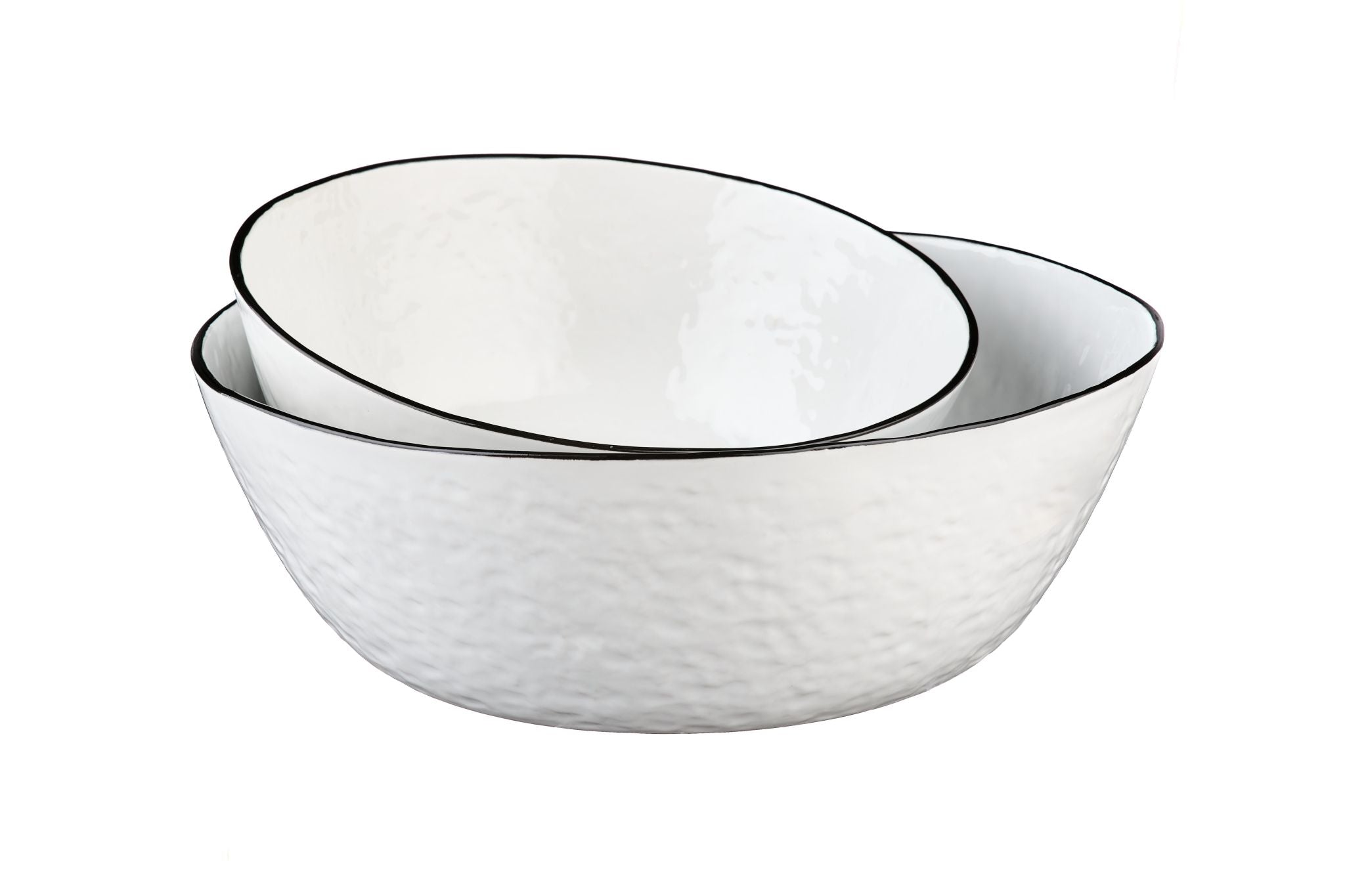 Salatschüssel Pure Ø24cm + Ø30cm - 2 tlg. - Weiss